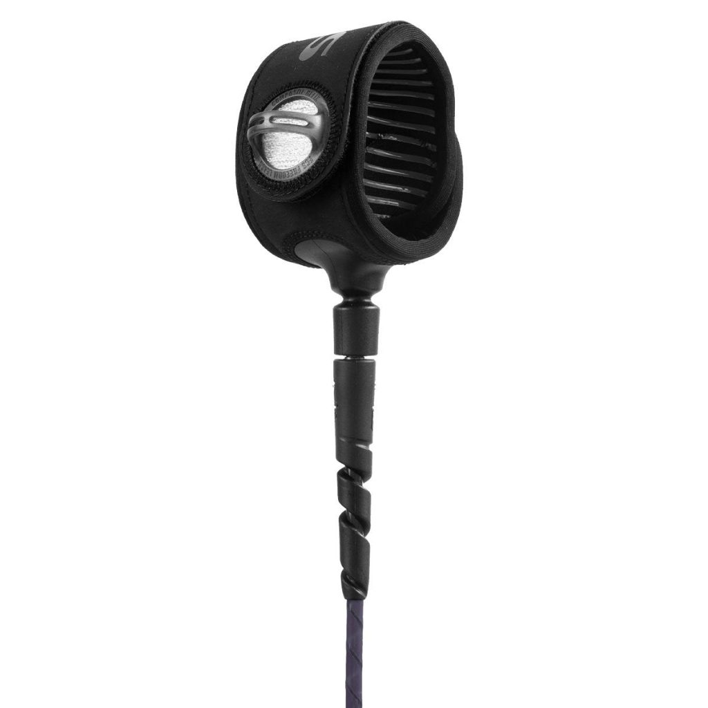 FCS Freedom Helix 6’ All Round Leash Smoke/White