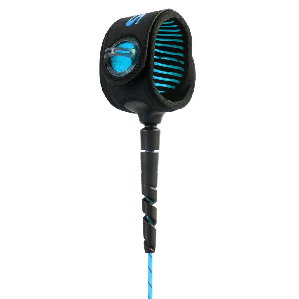 FCS Freedom Helix 6’ Comp Leash Blue/Black