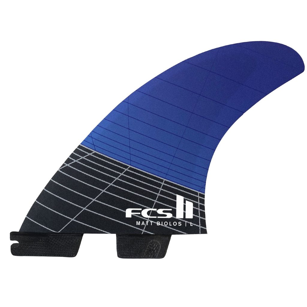 FCS II MB PC Carbon Large Blue Tri Fins