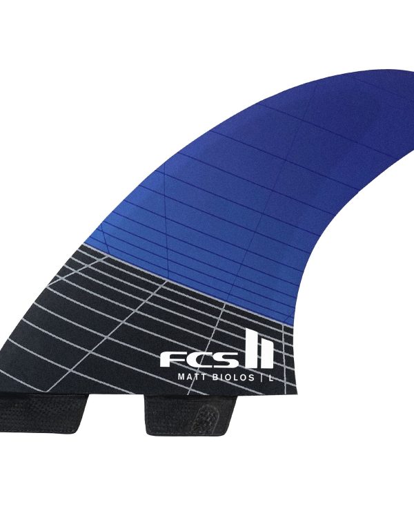 FCS II MB PC Carbon Large Blue Tri Fins