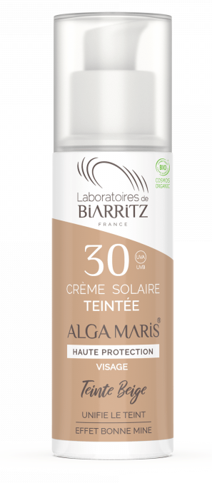 Crème Solaire Visage Teintée Spf30 Beige