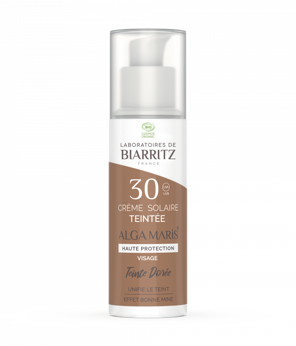 Crème Solaire Visage Teintée Spf30 Dorée