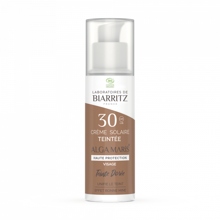 Crème Solaire Visage Teintée Spf30 Dorée