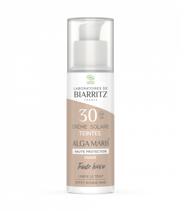 Crème Solaire Visage Teintée Spf30 Ivoire