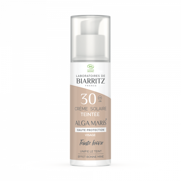 Crème Solaire Visage Teintée Spf30 Ivoire