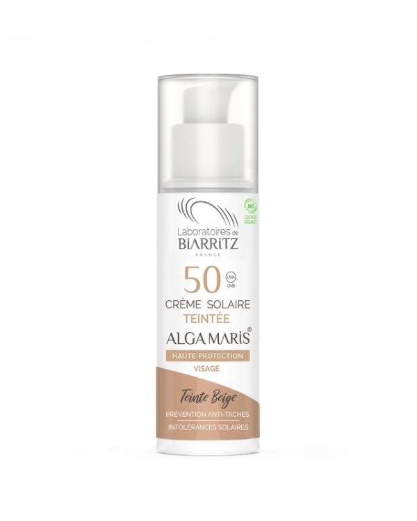 Crème Solaire Visage Teintée Spf50 Beige