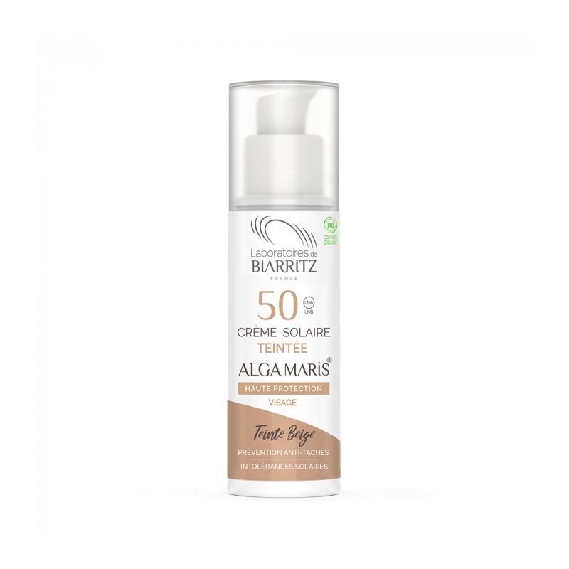 Crème Solaire Visage Teintée Spf50 Beige