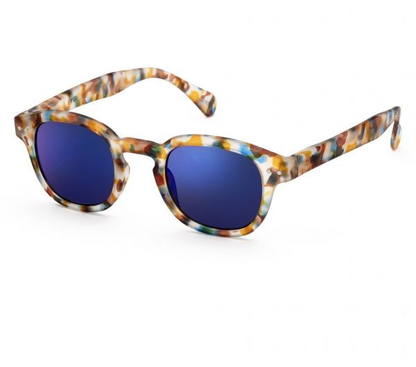 Izipizi C Sun Blue Tortoise Soft Blue Mirror Lenses - vue alternative