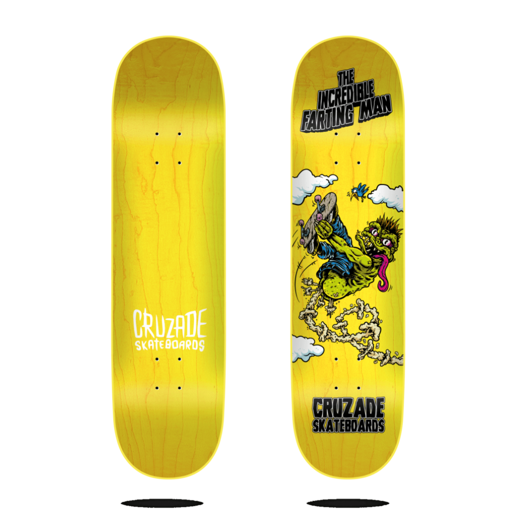 The Incredible Farting Man 8.0×31.5 Cruzade Deck
