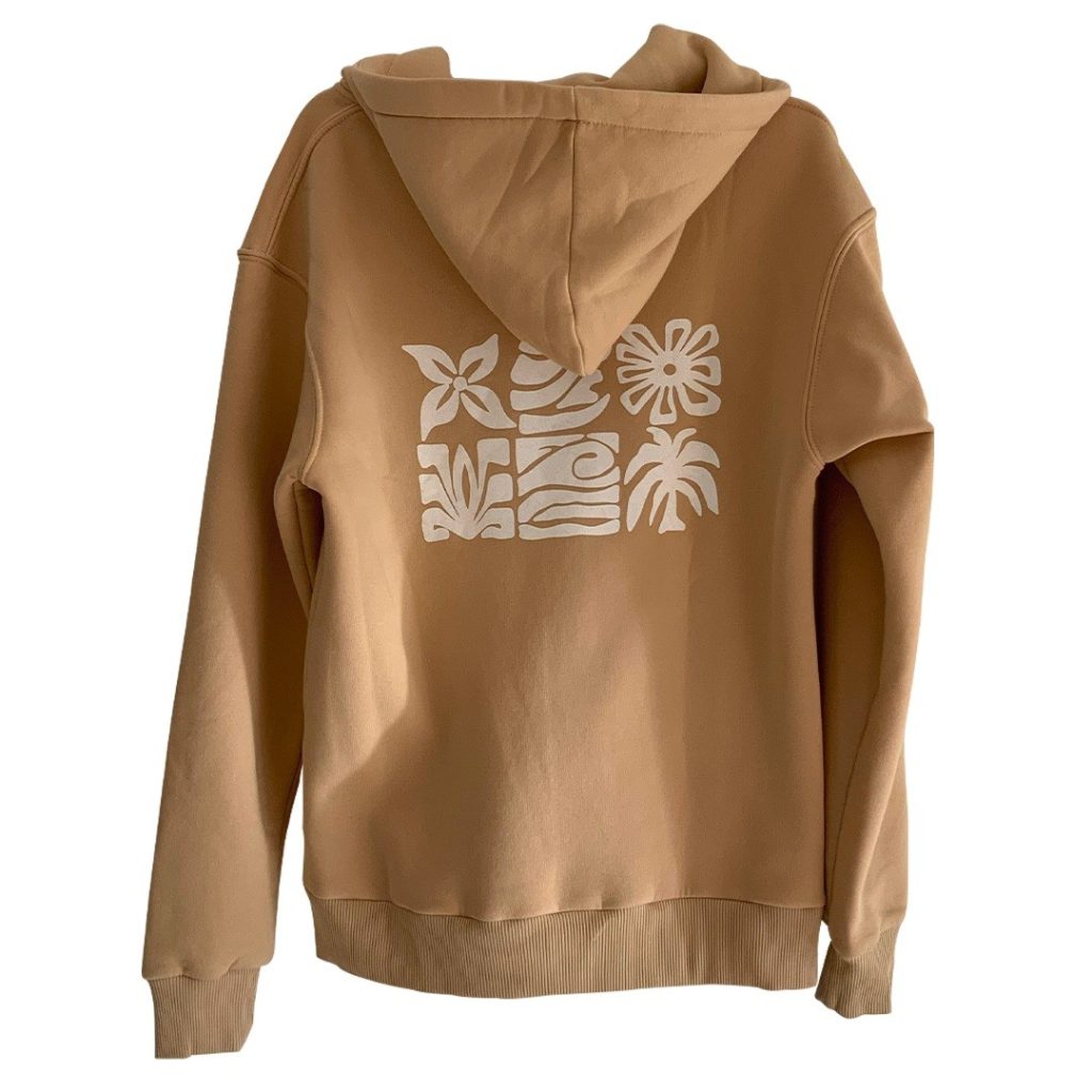 Sweat Zip Hood Fleurs