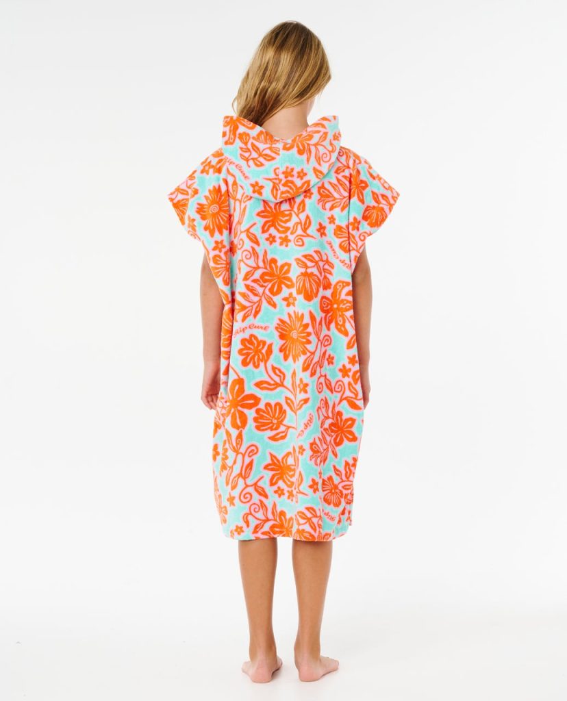 Poncho Surf en coton Mixed Fille