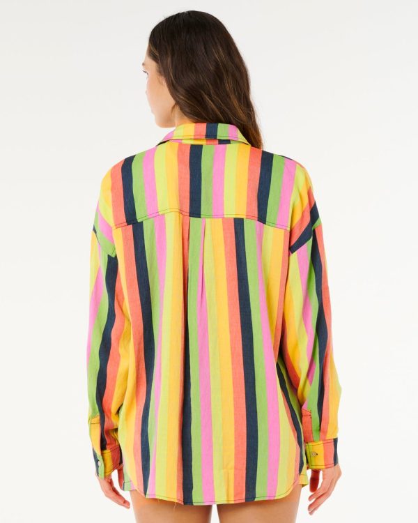 Chemise ample à rayures Neon - vue alternative