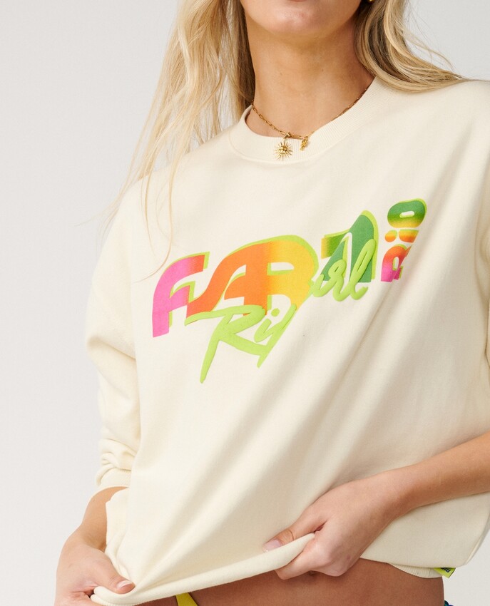 TROPICAL GROOVE OVERSIZE CREW