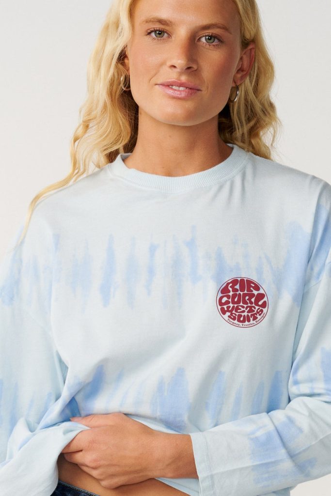 T-shirt oversize à manches longues Stephanie Gilmore Tie Dye