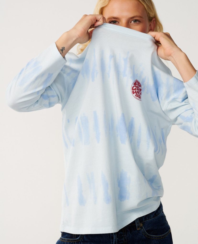 T-shirt oversize à manches longues Stephanie Gilmore Tie Dye