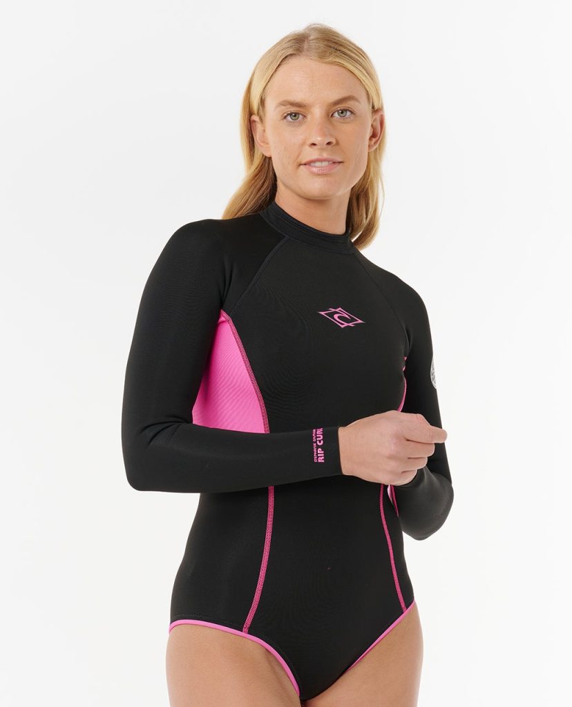 Combinaison Shorty G-Bomb Stephanie Gilmore 1.5mm manches longues Zip Dos