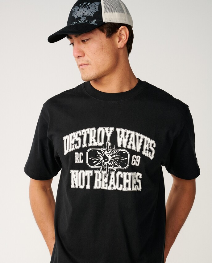 T-shirt Loose Disorder Destroy Waves
