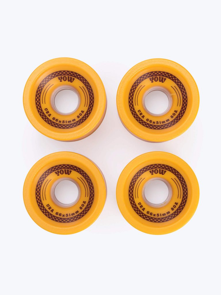Ura Wheels 66mmx51mm Mustard shr 80a Yow Wheels Pa