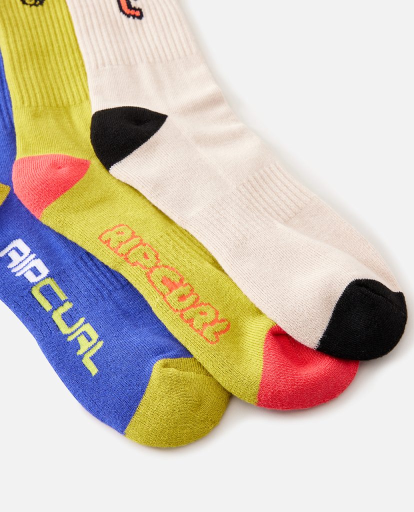 RETRO CREW SOCK 3-PK