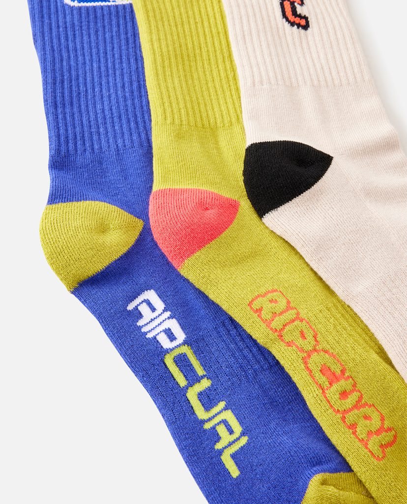 RETRO CREW SOCK 3-PK