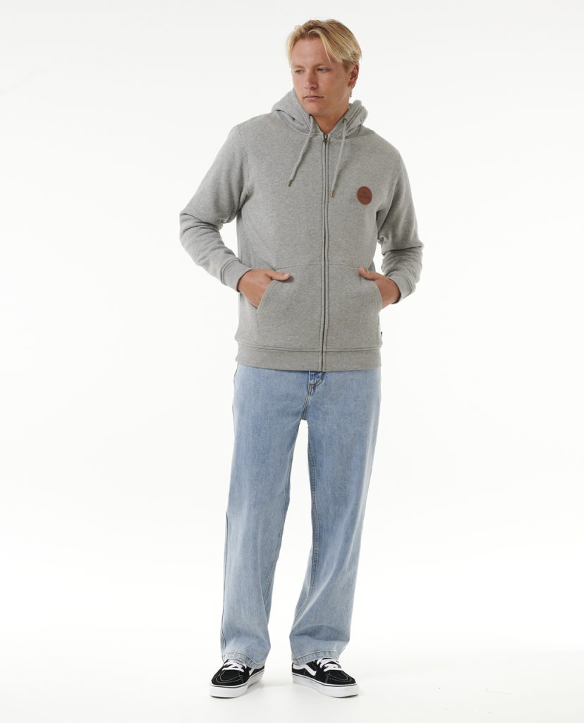 ICONS LINED ZIP THRU HOOD