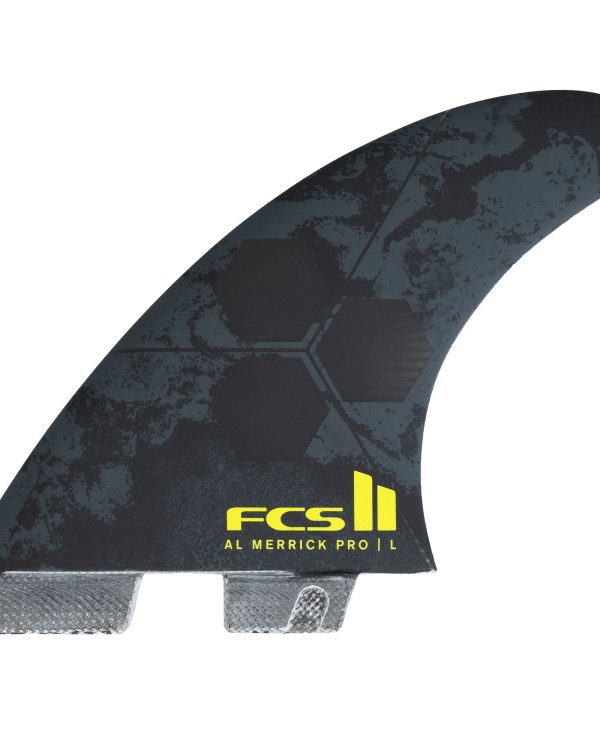 FCS II AM PG Black/Acid Large Tri Fins