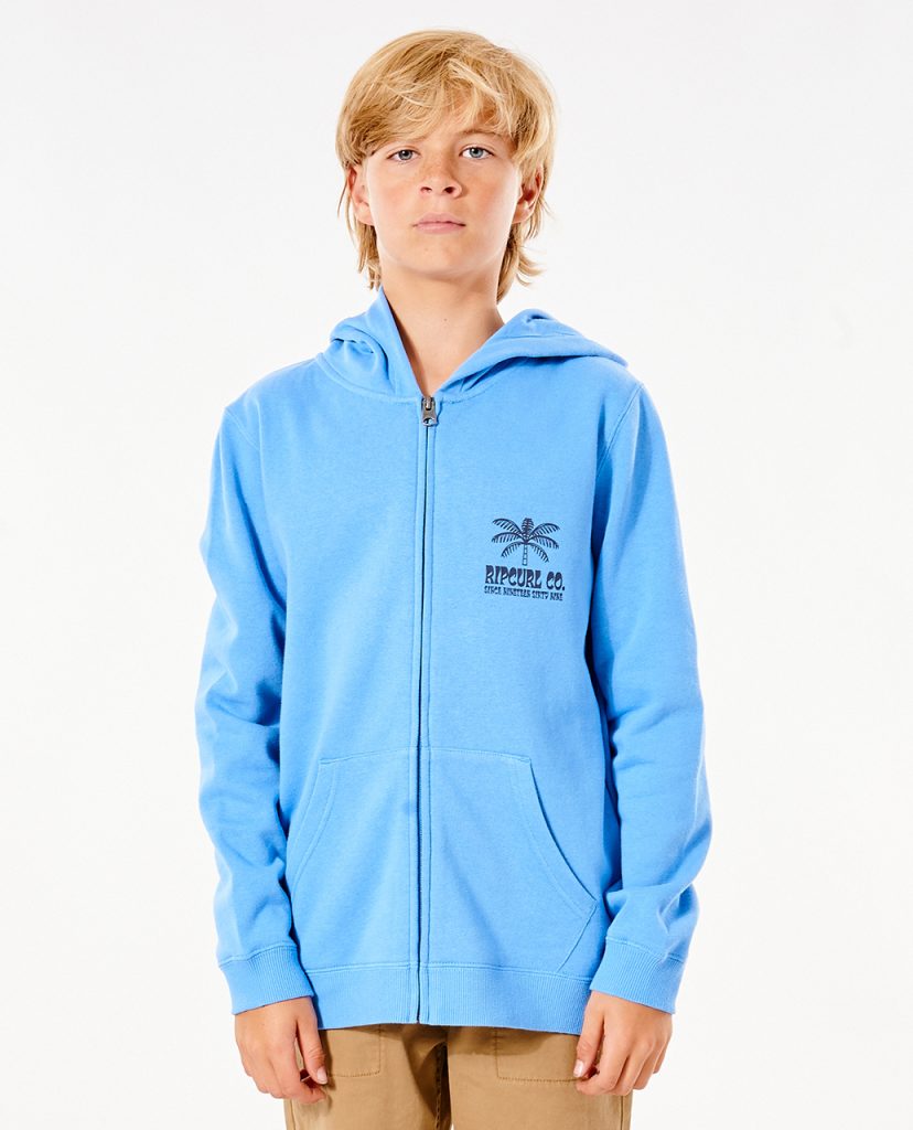 LAYBACK ZIP THRU HOOD