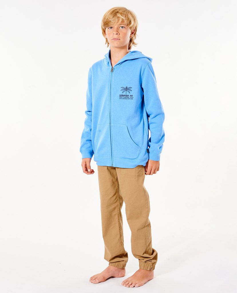 LAYBACK ZIP THRU HOOD
