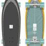 Checker 30x9.75x19 Long Island Surfskate